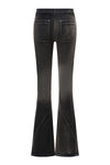 OUDE WAAG 25 Early Autumn Washed Stretch Denim Flared Pants OW-OW-25PF-PT06C1BU690-SL Dark Blue(PT05C1BL094)